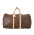 Keepall 55, £820, Handbags, Brown, Canvas, Front view